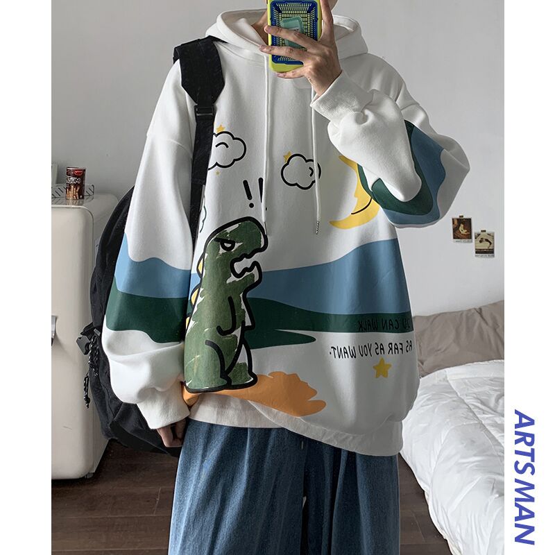 10点开始 拍下29元港仔文艺男加绒连帽卫衣(r07pXGsLpro)/ 红包：