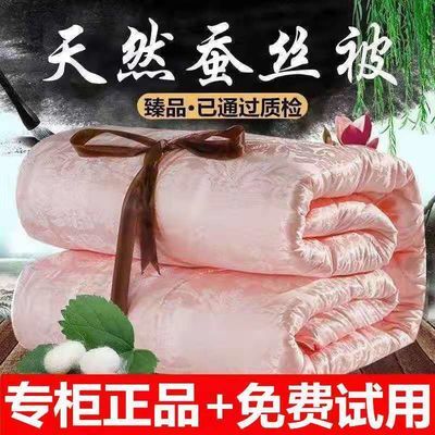 手工蚕丝被100%桑蚕丝夏被空调被春秋被冬被保暖加厚四季通用被子，40元