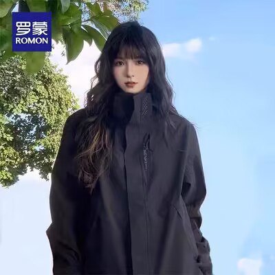 88💵 罗蒙冲锋衣外套男女同款春秋冬连帽防风防水)asCadCNCjOO)/ CZ11//