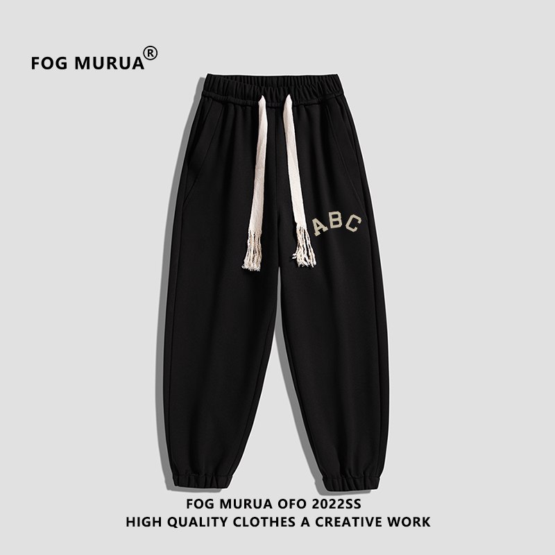 69元 FOG MURUA旗舰店ABC美式高街情侣休闲卫裤)bxB92AtQ8Pj)/ CZ11//哑光黑，火山灰，奶白色雪花灰，深海蓝5色可选~【加绒款要贵20元哈】