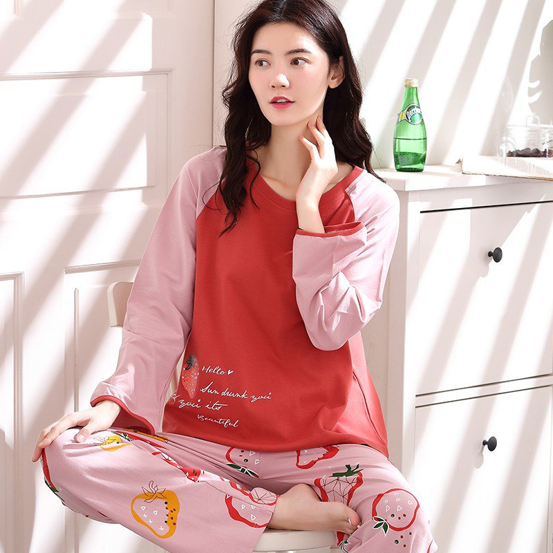 纯棉两件套睡衣女59 