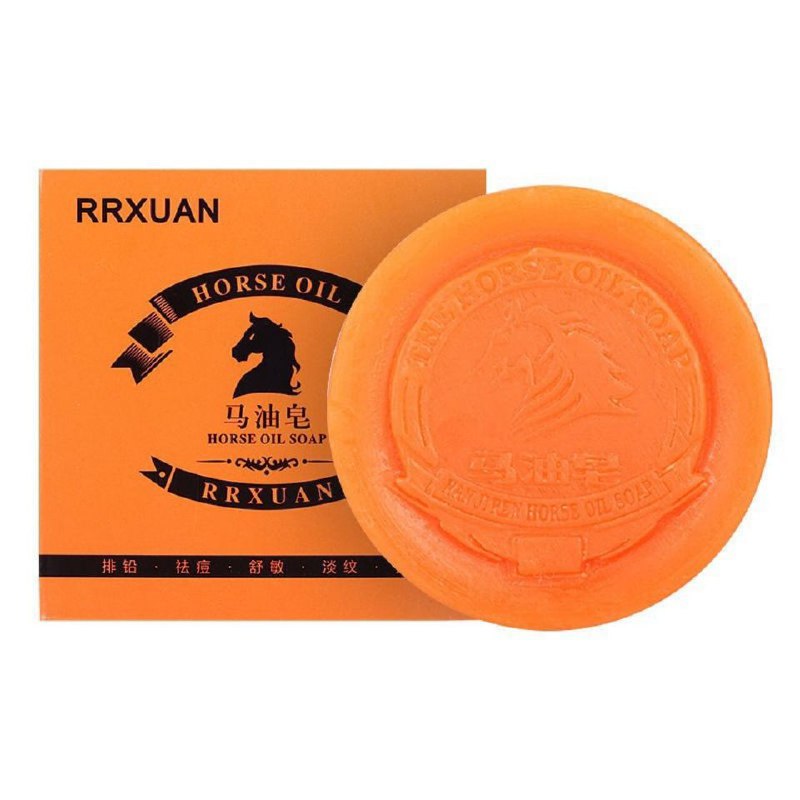 马油皂美白除螨控油祛痘去黑头网红洗脸手工香皂学生洗澡正品肥皂，0.9元