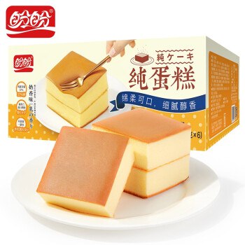 【京东】 盼盼 奶香短保纯蛋糕720g