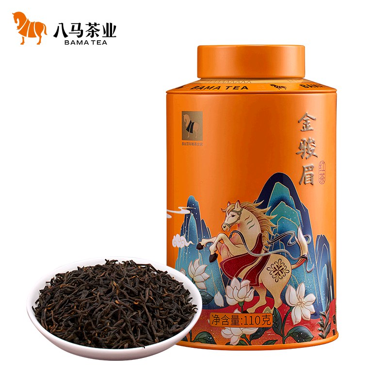 八马茶业 特级 武夷山红茶金骏眉罐装110g
