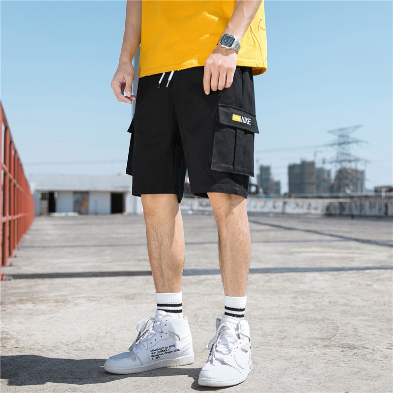 29.8元【易非轩服饰旗舰店】夏季韩版撞色男士工装短裤￥DKK828X48fb￥/ 夏天超级百搭先高 质量不错