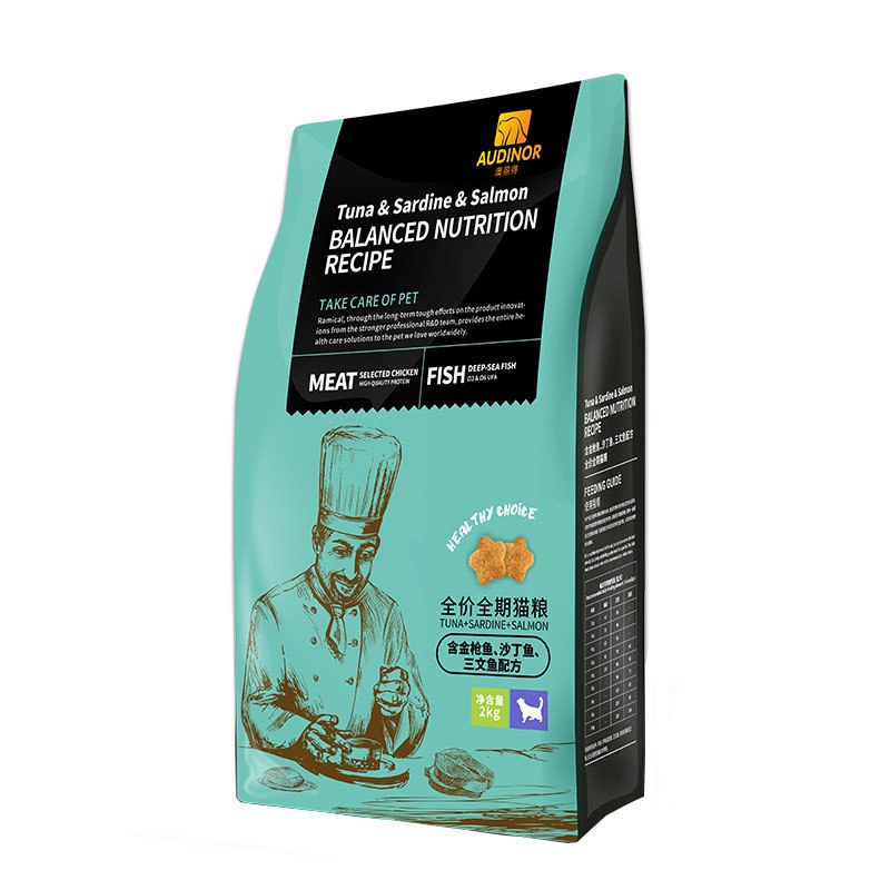 雷米高猫粮澳丽得三种鱼全阶段室内成幼通用型2kg4斤，169-30券碟机爱2件5折，PLUS拍4件60，折合每件15