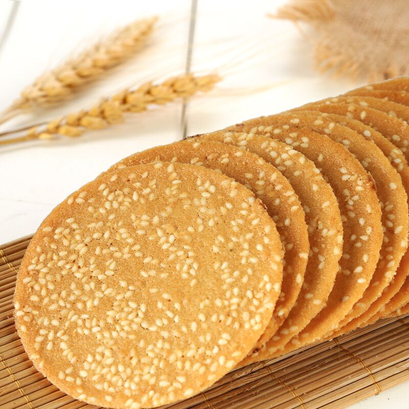 19.9元【小鸟阿吉旗舰店】铁棍山药芝麻薄脆饼干1000g(KTf82xBZTkg)/ CZ11/