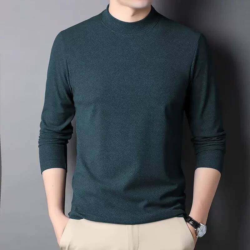 0点 秋冬半高领长袖2件💰29.9拍2件，折14块/件 德绒很暖和