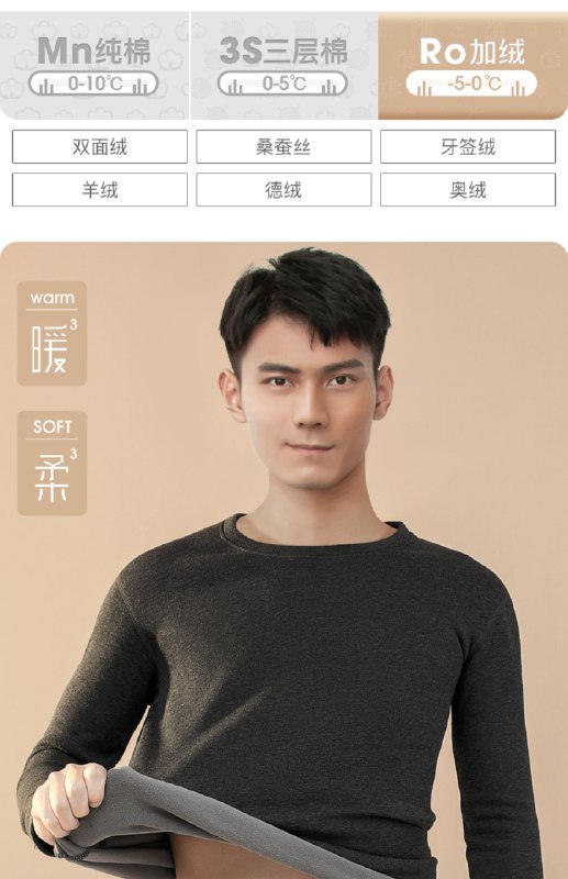 69 古今男士旗舰店三层加绒加厚保暖内衣套装(mYCVcq4aBWQ)/