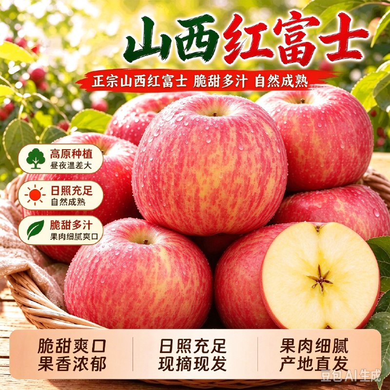 本味时光 山西红富士丑苹果净重4.5-5斤