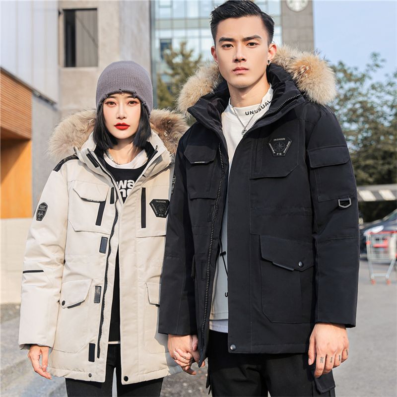 148元 顺丰包邮中长款工装羽绒服(XGwtcq2iOQB)/