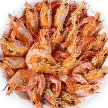 舟山特产干虾即食烤虾干 中号虾约40-50只 13.9