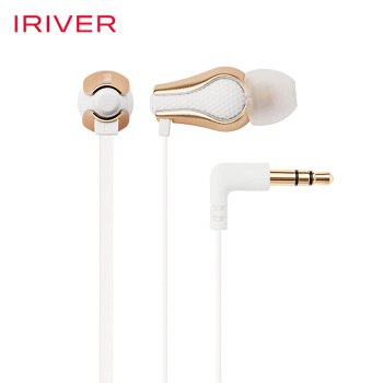 艾利和（Iriver）ICP-AT500 发烧入门级耳机 动圈入耳式耳塞 FinalAudio合作款 塑料夜壶 面条线耳机 香槟金