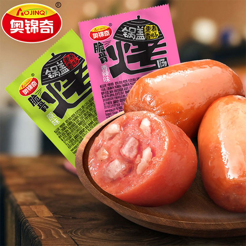 奥锦奇香辣脆骨肠10g*15  (5E6sc11Yscw)   6.9元