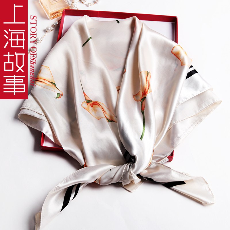 10点开始 拍下19元上海故事-百搭大方巾丝巾(lAoQXntVF92)/