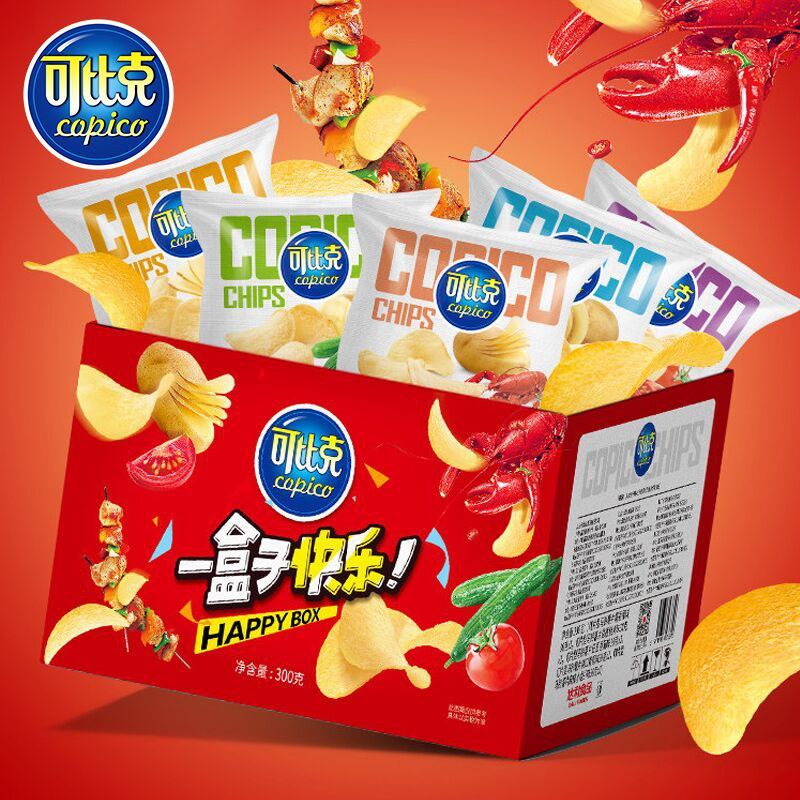 19.9元 达利集团旗舰店可比克多味纯切薯片10袋(zTVsXbQXU7I)/