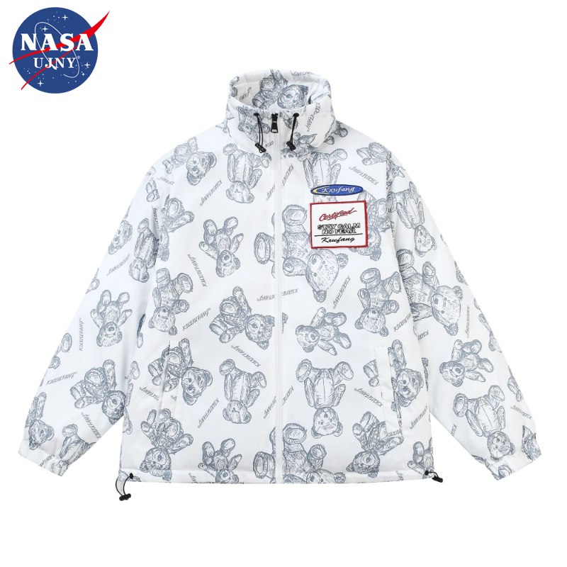 0点开始   158元NASAUJNY旗/舰店情侣潮牌白鸭绒羽绒服(GP232wC8O03)/ AC01 CZ0000/这个小熊款之前也很火的噢粉色，黑色，白色3色可选~