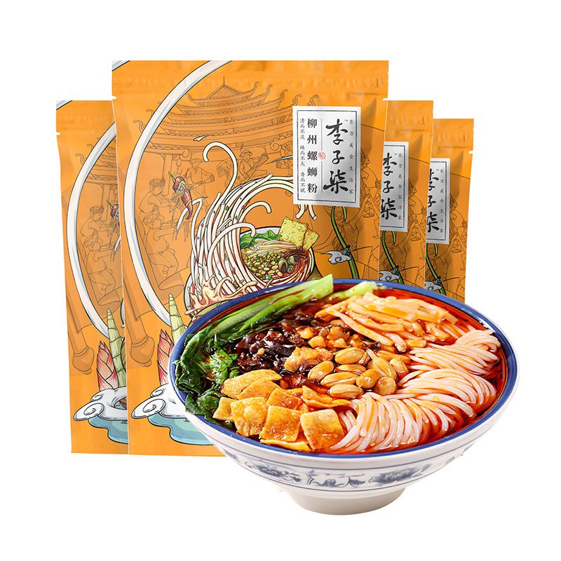 1件拍下  劵后39.9李子柒螺蛳粉335g×4袋广西特产速食方便米线(kwqs2mRvbu0)/