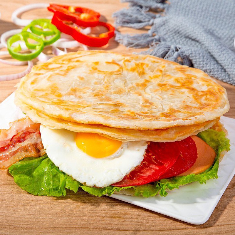 抓饼家庭方便早餐煎饼灌饼大份量送冰袋+纸袋+番茄酱 20片19.8