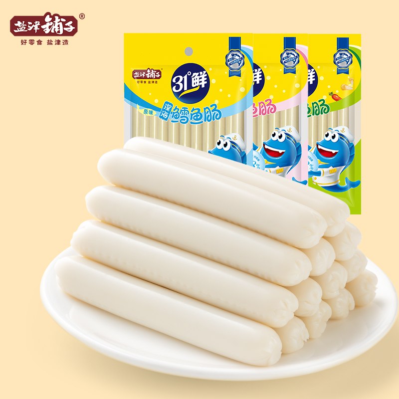 0点开始 领券后 19.9元【盐津铺子食品旗舰店】盐津铺子多味鳕鱼肠50支共500g(5Cuu2qsCGoB)/