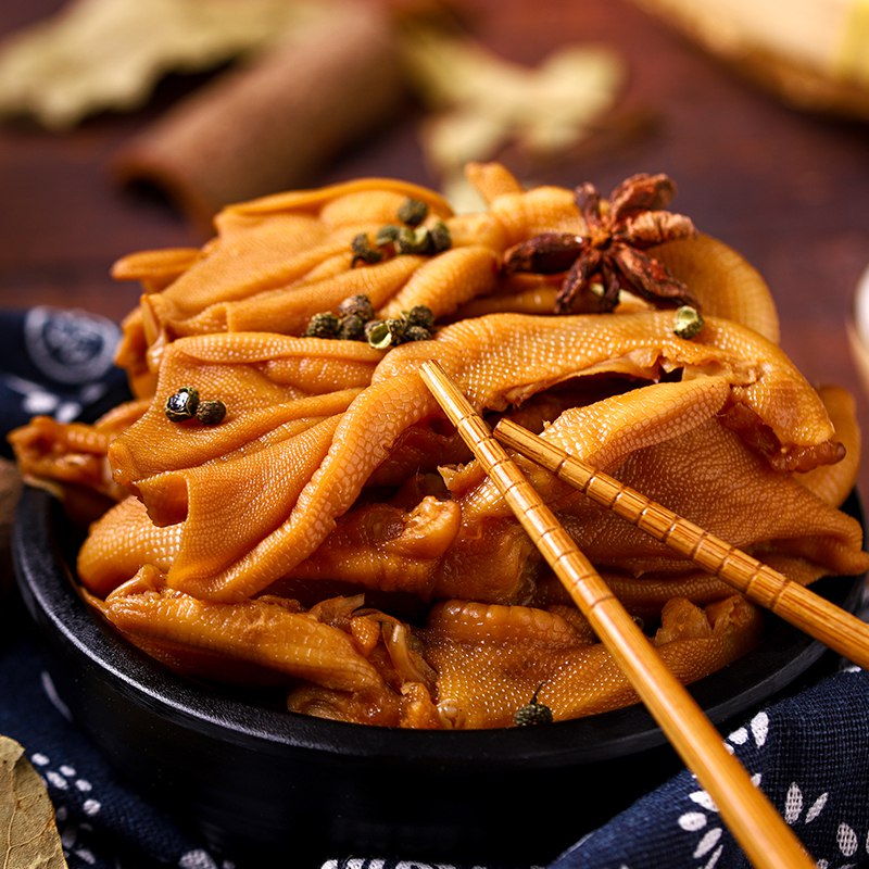 聚香轩无骨鸭爪250G   12.8元  (9XElc3XDKBe)