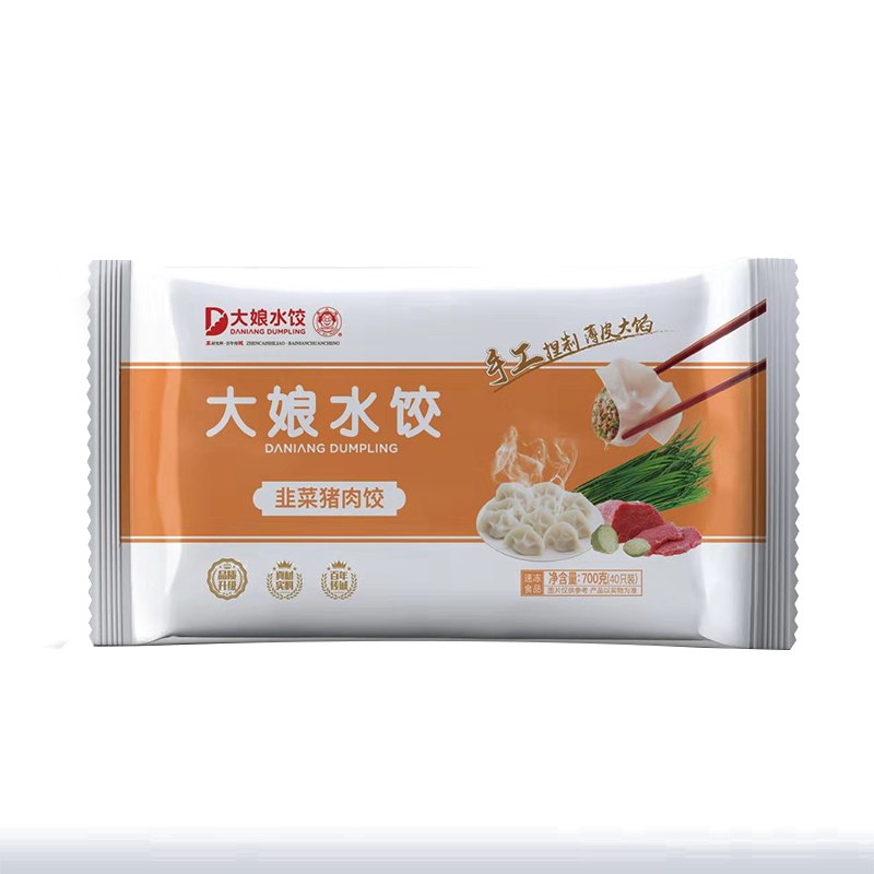 吴大娘 大娘水饺 韭菜猪肉水饺 700g（蒸饺 饺子 煎饺 锅贴 早餐食材 火锅食材）