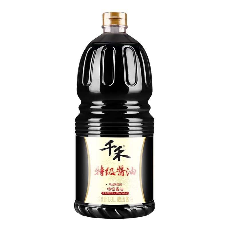【京东】商品下面领129-30劵 拍5件36.5亓千禾 酱油 特级酱油 不加防腐剂 1.8L