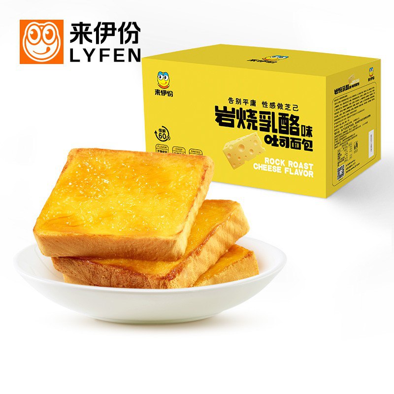 来伊份岩烧乳酪吐司500g