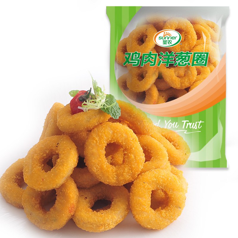 【京东】圣农 美厨鸡肉洋葱圈 800g/袋 逼肯德基风味食材 速冻食品 冷冻炸鸡 调理鸡胸肉
