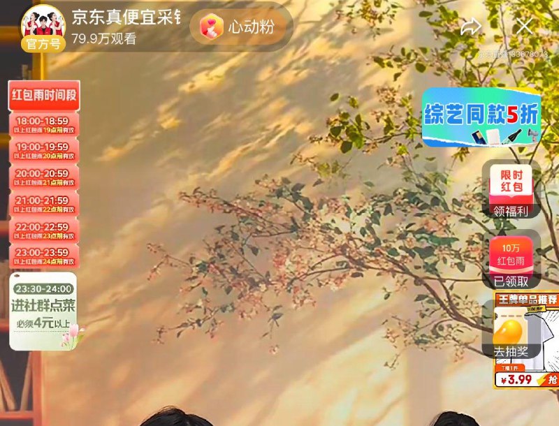jd真便宜雨 每个整点