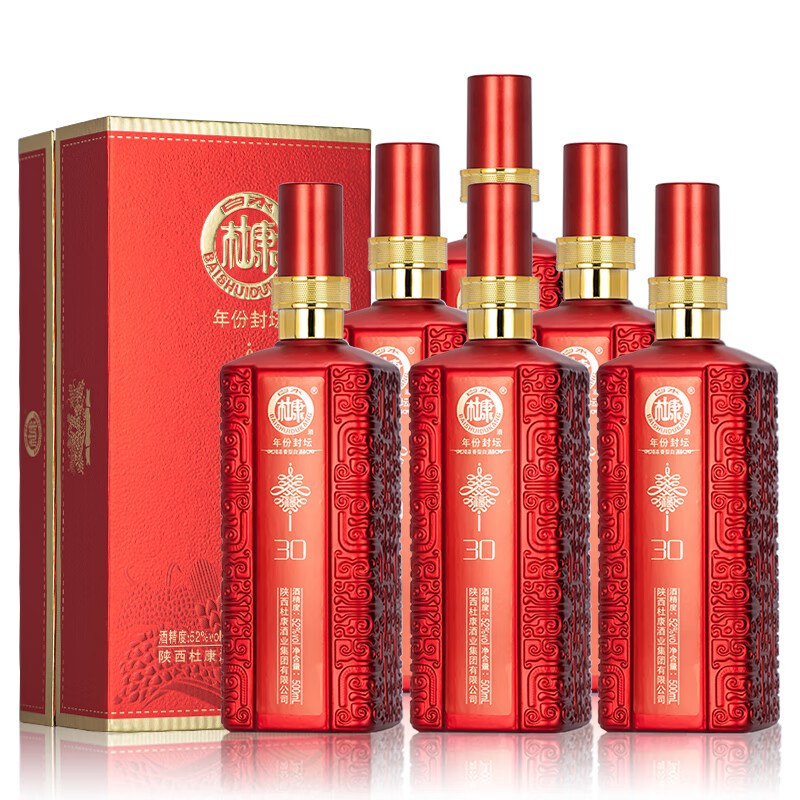 白水杜康年份封坛30 52度500mL*6瓶/箱