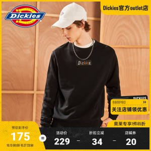 144元【Dickies官方outlet店/】字母绣花徽章圆领简约卫衣)VEuu2zRsiSR)/ AC01/ CZ11/日常单穿、叠穿、内搭都奈斯！