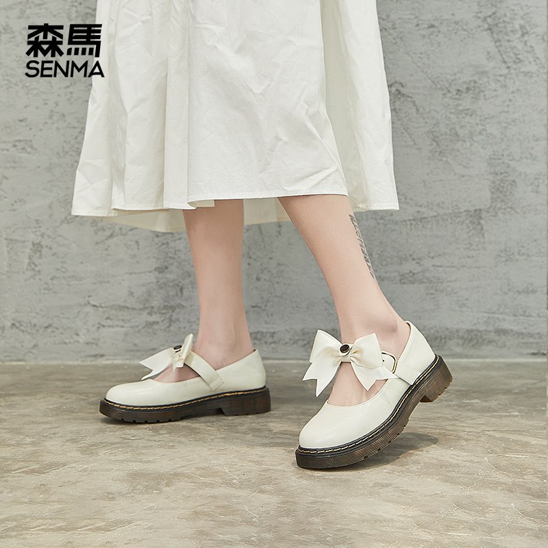 79元【森马outlets店】春季圆头浅口黑色学院风单鞋￥plcN2kbDP9y￥/  搭JK 半身裙 连衣裙等都好看