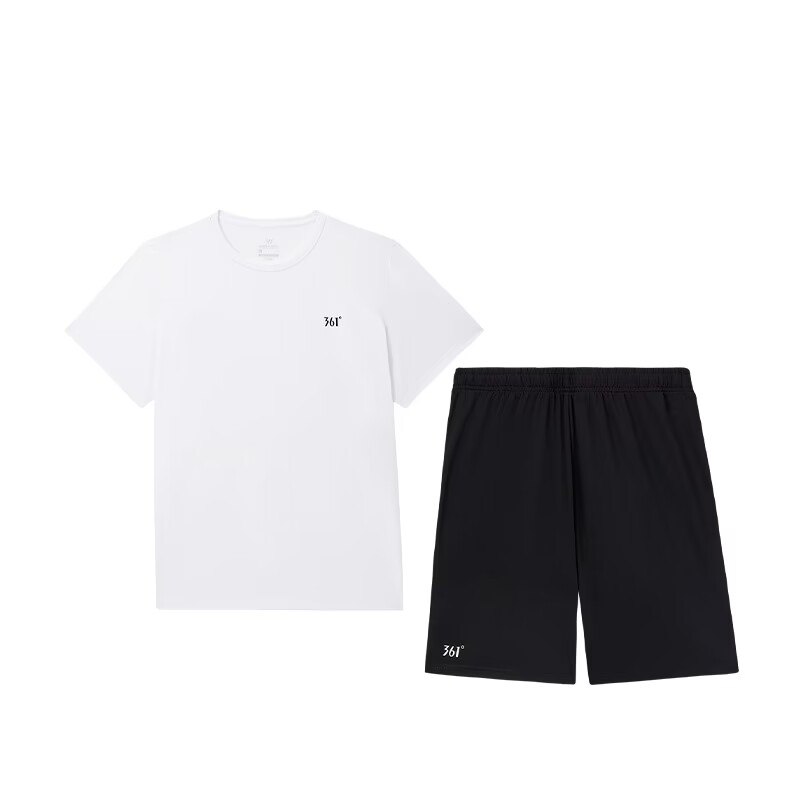 59元【361度源流专卖店】361跑步健身速干运动套装)tNwcdMI1Duu)/ CZ11/短袖+短裤一整套 完美组合运动超合适 干爽排汗透气