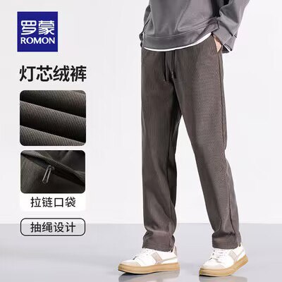 69💵 罗蒙 灯芯绒秋冬季男士厚款休闲裤)q4fJW0nKJ2T)/ CZ11//