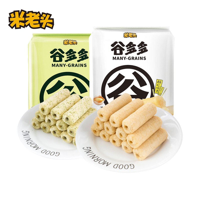 11.9元 米老头旗舰店米老头谷多多米果卷54支(hJBVXP25g9g)/