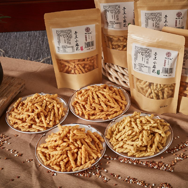 6.9元共500g休闲零食手工小麻花(fkLucSX00jY)/
