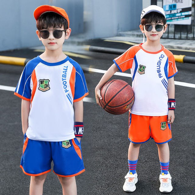 【拼多商品】男童夏季足球运动套装2020夏款儿童速干衣训练服小男孩中大童衣服【原价】34元【现拼券后价】24元免拼下单，叠加优惠券领券下单地址: