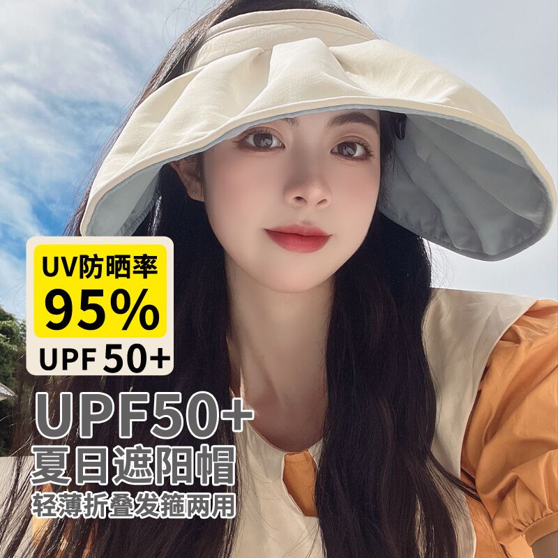 10.9元  青椒芥末旗舰店女士遮阳防晒空顶贝壳帽(T4YS2MziSkm)/