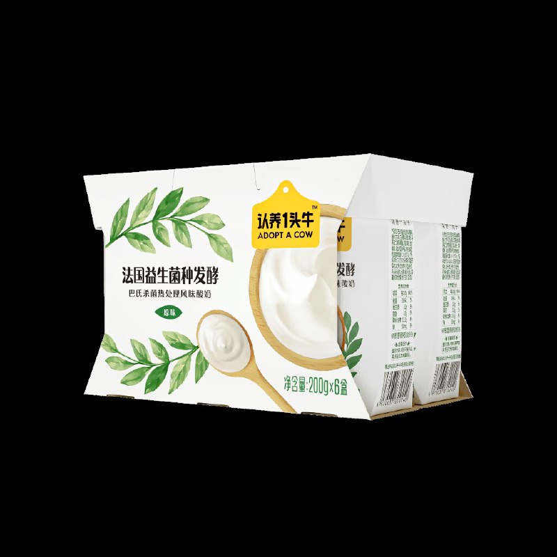 0点开始 领券后 19.9元【好食期超市旗舰店】认养一头牛法式酸奶200g*6盒(BxZA2CbUXeW)/ CZ11/法式酸奶 生牛乳发酵的！