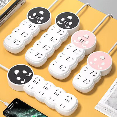 19.9元 柱牛USB插座面板多孔排插3.9米)2tSk2BfbBK9)/ CZ1111