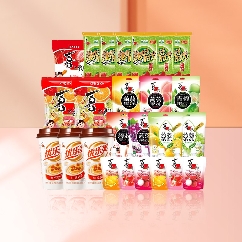 0点开始 拍3件 24.9~29.9元【喜之郎食品旗舰店】喜之郎果冻海苔大礼包(VPHh2GvVEBU)/