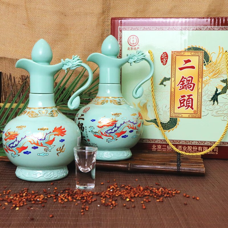 永丰牌北京二锅头 青龙礼盒52度500ml2瓶