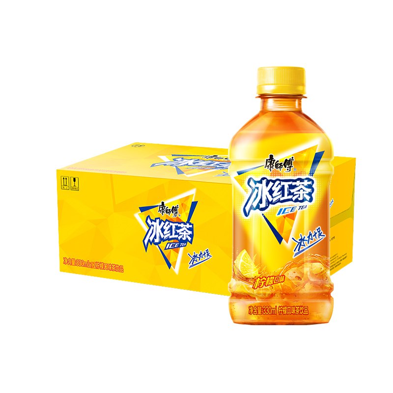 M - 14点变价15.49康师傅冰红茶柠檬味红茶饮品330mlx12瓶plus拍2件【27.88】