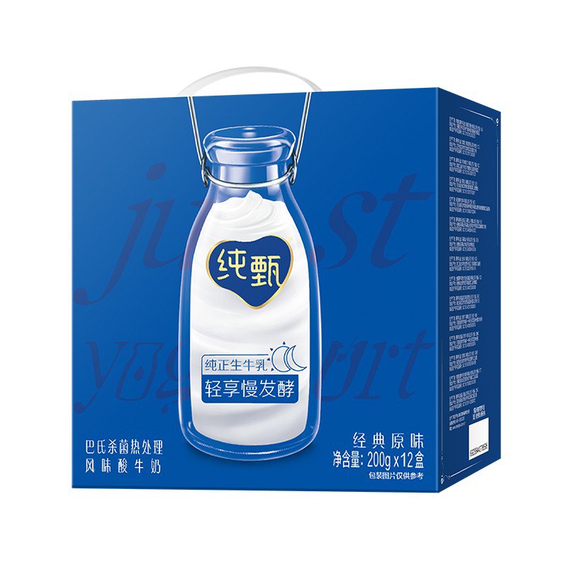 【京东】蒙牛 纯甄 风味酸牛奶利乐钻200g×12盒