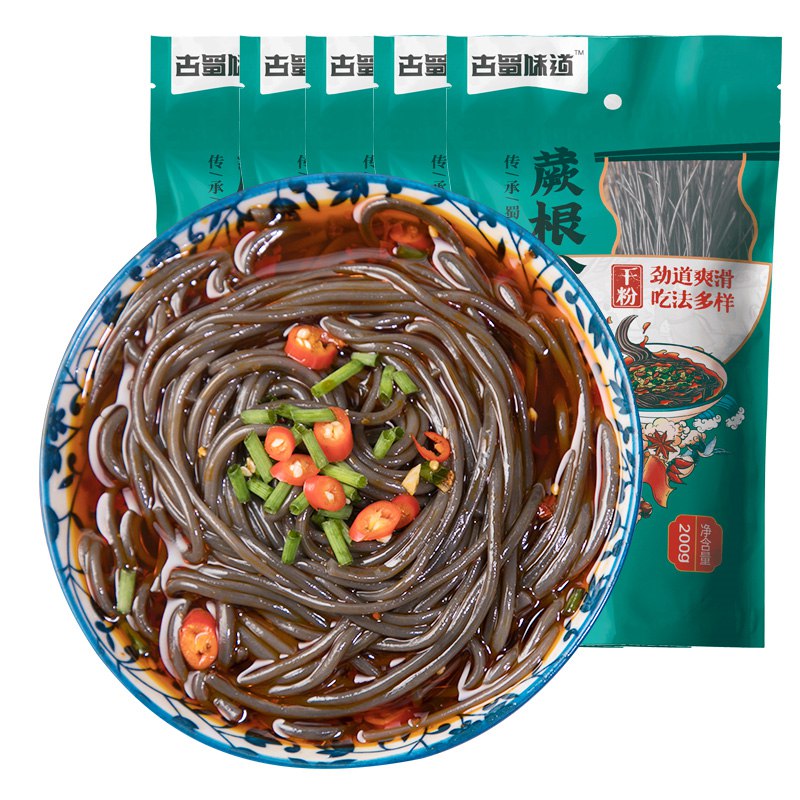 13.8元 古蜀味道蕨根粉200g*5袋代餐土豆川粉0脂粉条(HyzJ2N66SBP)/