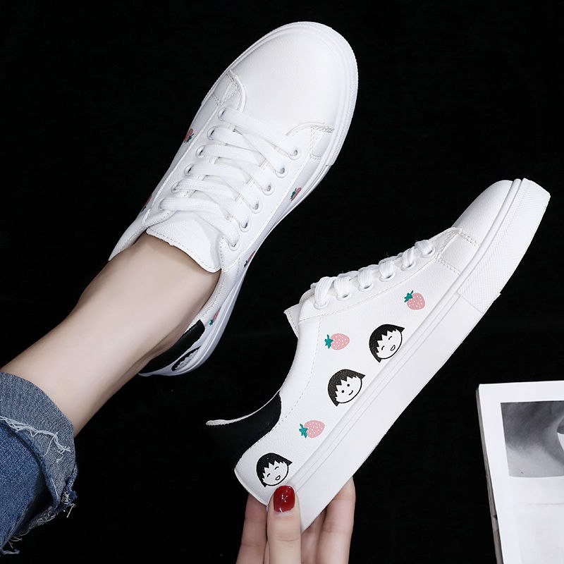 小白鞋女2019新款韩版百搭女鞋时尚舒适女学生白鞋休闲网红鞋12.9元