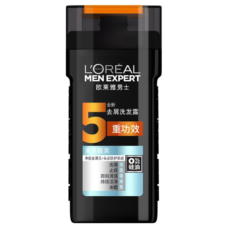 【京东自营】欧莱雅（LOREAL）男士去屑洗发露(薄荷酷爽)200ml 