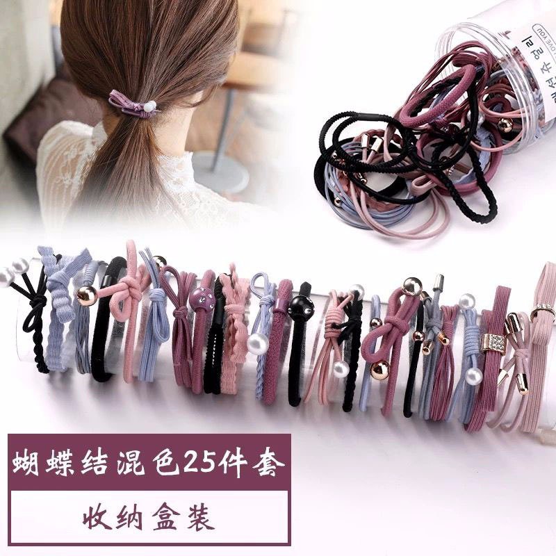 清新百搭发绳25件套8.9元，小女生看看