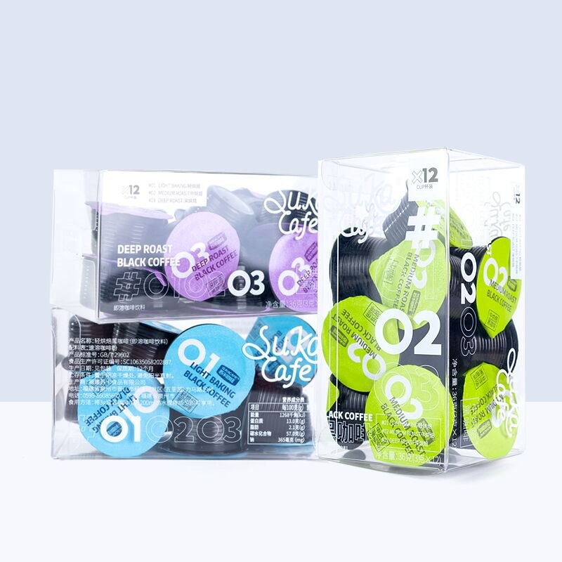 19.8元【3秒冷热速溶】苏卡冷萃黑咖啡3gX12粒(hI0E2seMPBm)/三口味可选！还送冰川杯1个